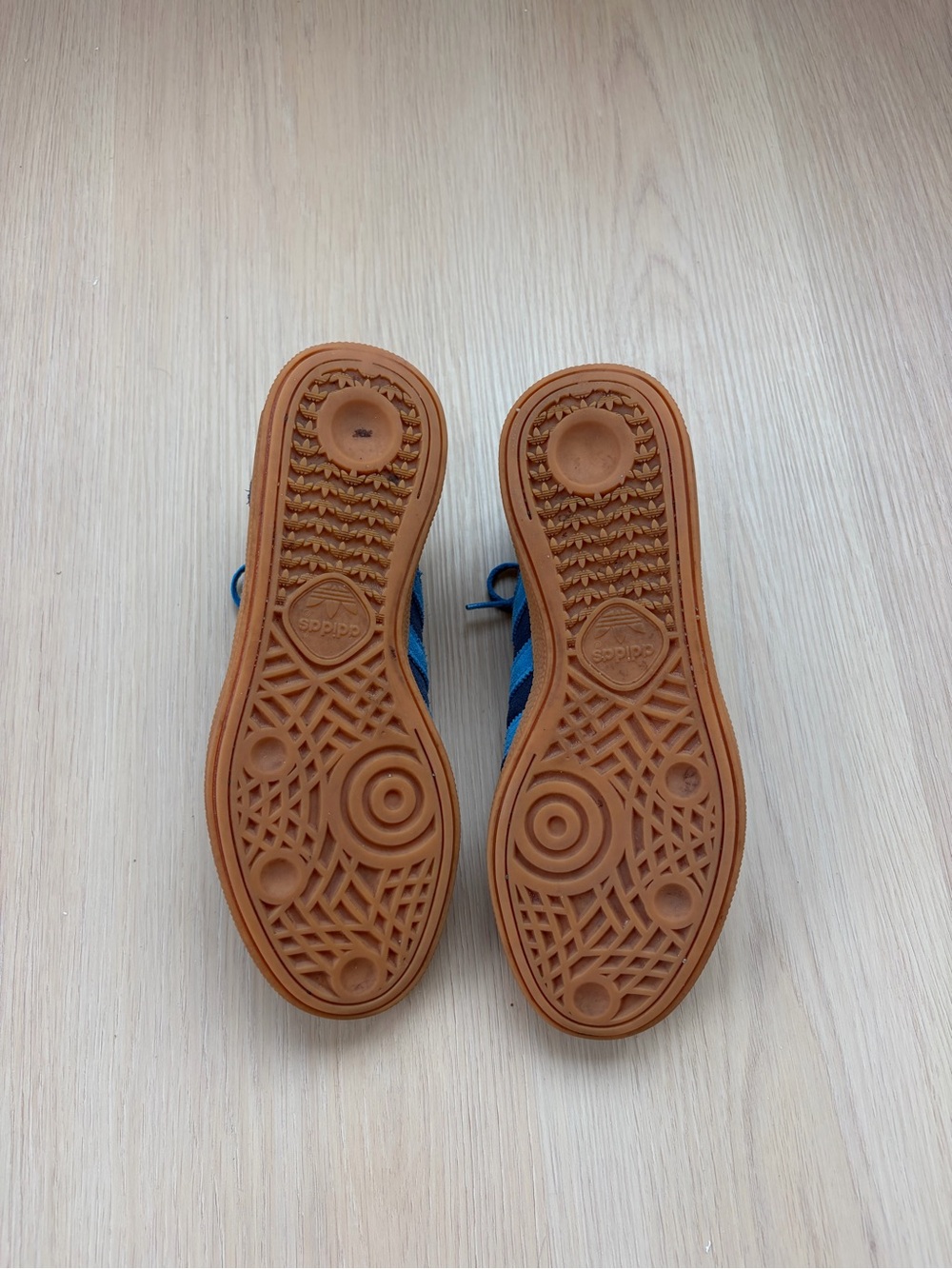 adidas Navy Suede Sneakers with Bright Blue Accents - Picture 4 of 4